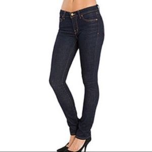 J Brand Mid-Rise Pencil Leg Jeans in Dark Vintage